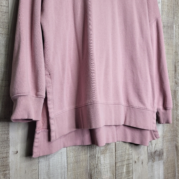 Old Navy Pink Tunic Sweatshirt. Medium Petite. MP - Picture 3 of 8
